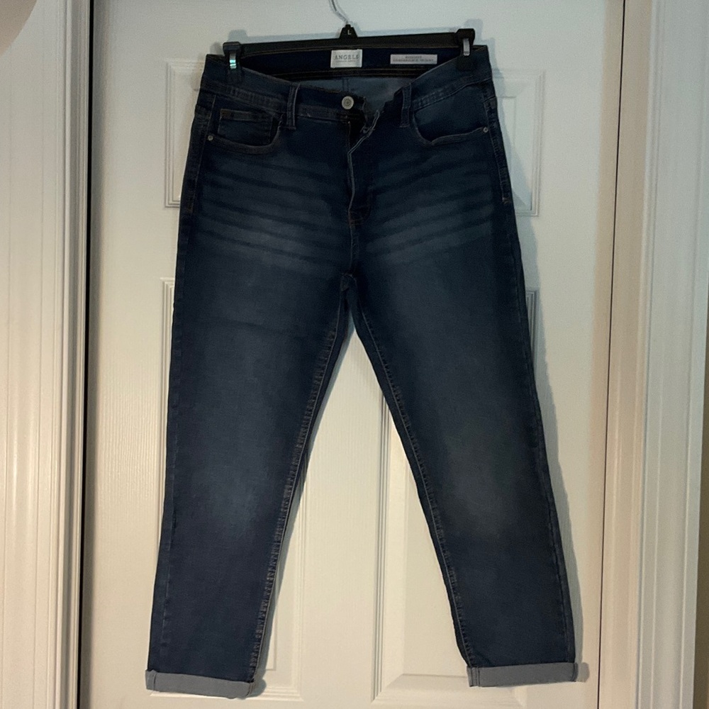 Angels Deep Blue Convertible Jeans